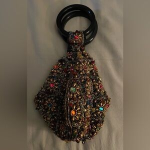 Multi Stone Beaded Bangle Bag